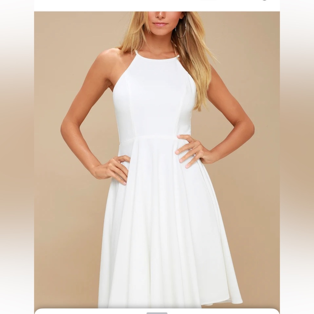 Irresistible Charm White Midi Dress medium